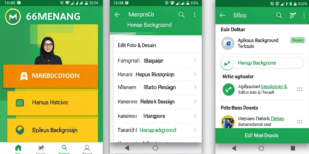 Tampilan antarmuka aplikasi 66MENANG yang mudah digunakan untuk Hapus Background.