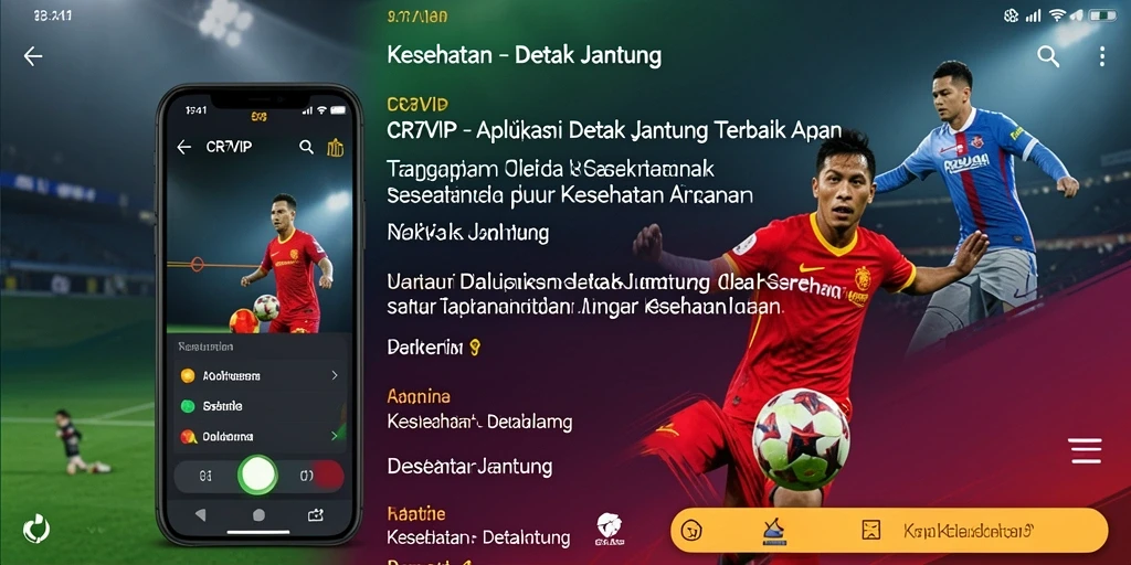 Tampilan antarmuka utama aplikasi CR7VIP yang sederhana dan informatif.
