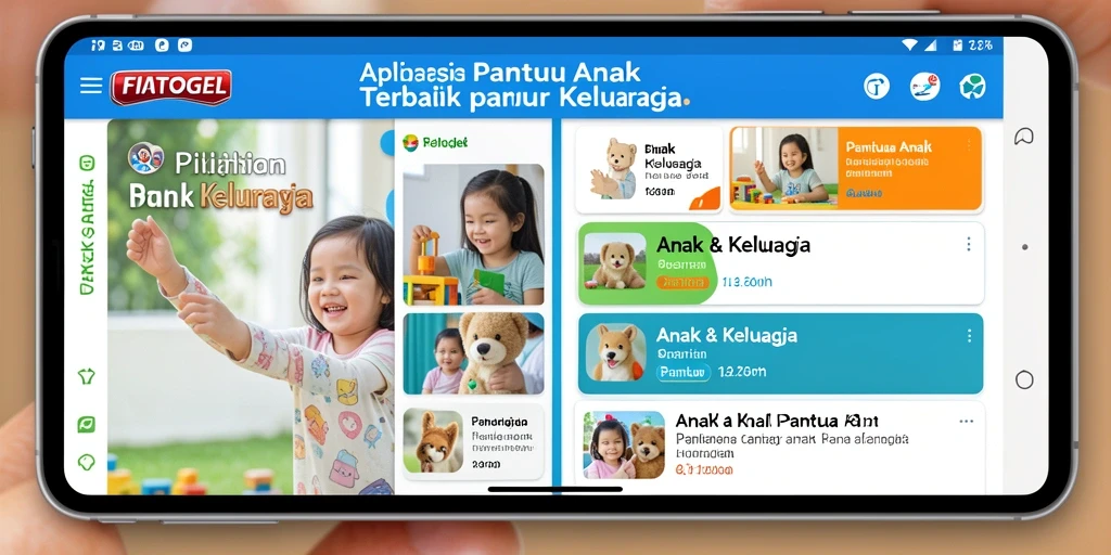 Tampilan antarmuka aplikasi FIATOGEL untuk Pantau Anak yang ramah pengguna.