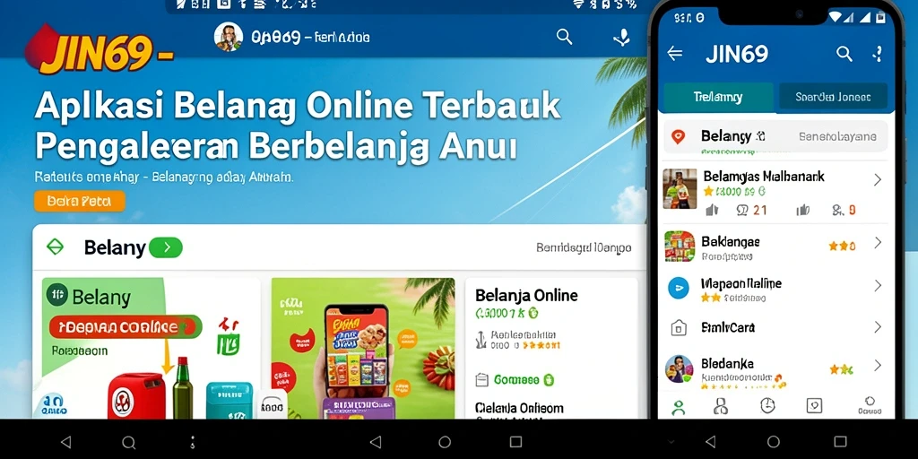 Tampilan antarmuka JIN69 yang menarik dan fungsional untuk Belanja Online.