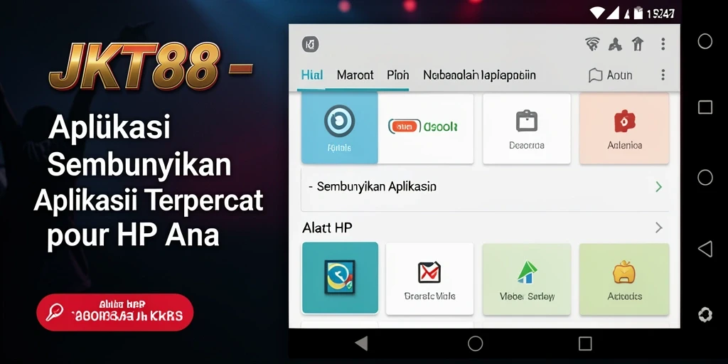 Antarmuka aplikasi JKT88 yang sederhana dan mudah digunakan.