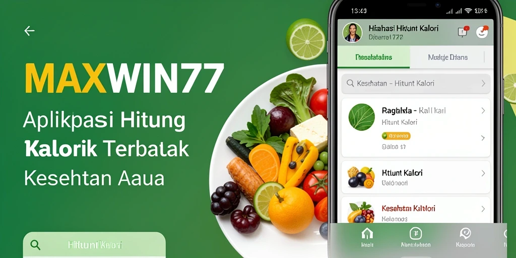 Tampilan antarmuka utama MAXWIN77 untuk menghitung kalori dengan mudah.
