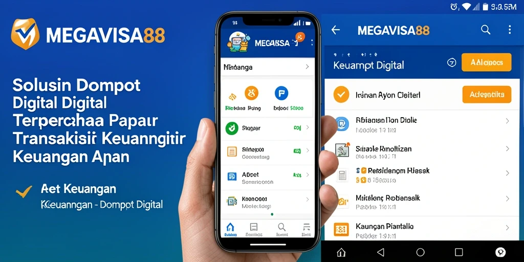 Antarmuka user-friendly aplikasi Dompet Digital MEGAVISA88.