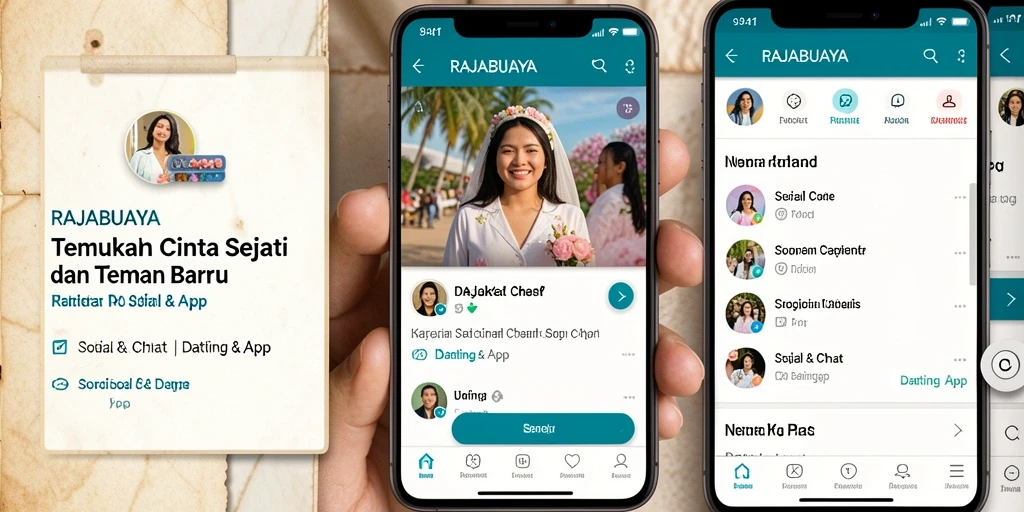 Antarmuka modern RAJABUAYA yang menawan untuk menjalin hubungan baru.