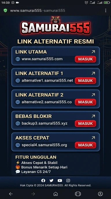 Link Alternatif Samurai555 untuk Unduhan APK Terpercaya
