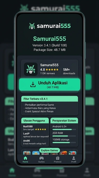 Unduh APK samurai555 untuk Android Indonesia dengan mudah